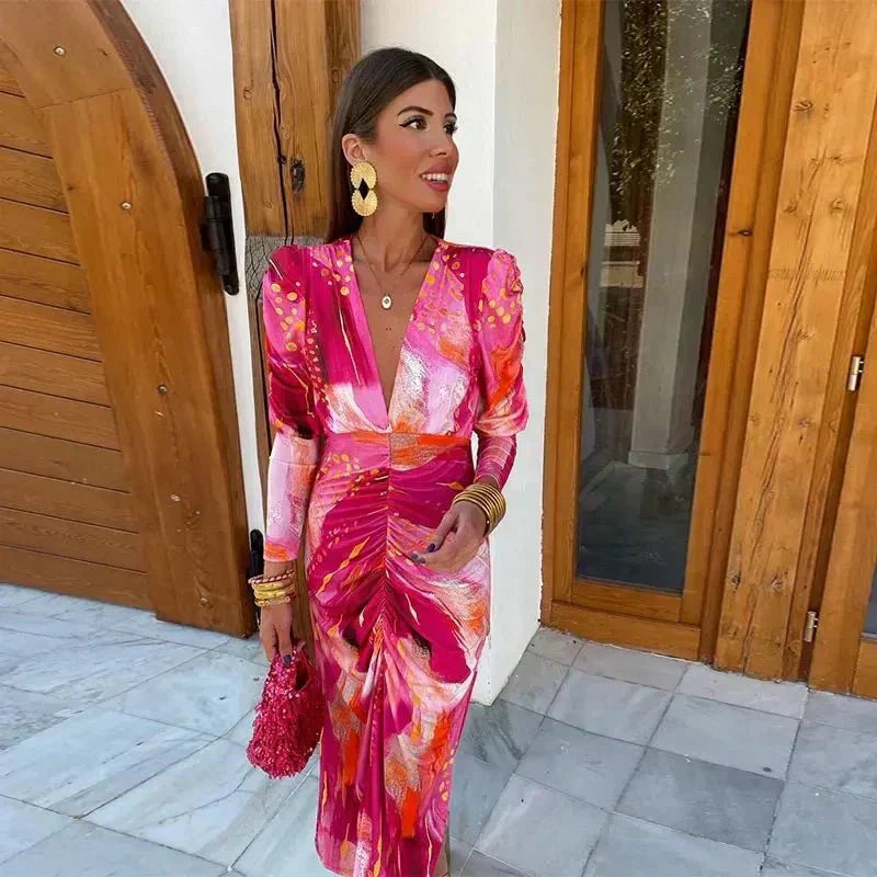 Julia | Women's Wedding Guest Wrap Maxi Dress Evening