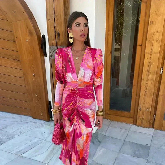 Julia | Women's Wedding Guest Wrap Maxi Dress Evening