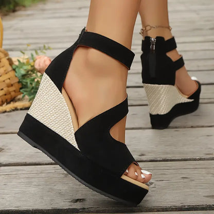 Maria | Women's Platform Ankle Strap Wedge Sandals