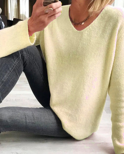 Joy | Women's V Neck Long Sleeve Sweater