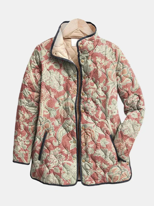 Marissa | Vintage Floral Relaxed Quilted Jacket