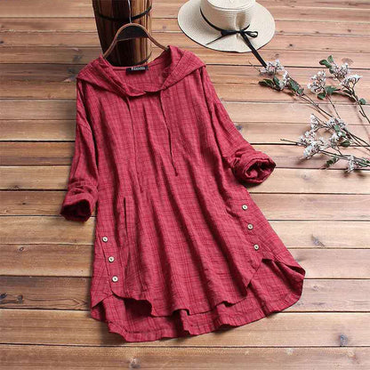 Lauren | Plaid Comfort Hoodie Dress
