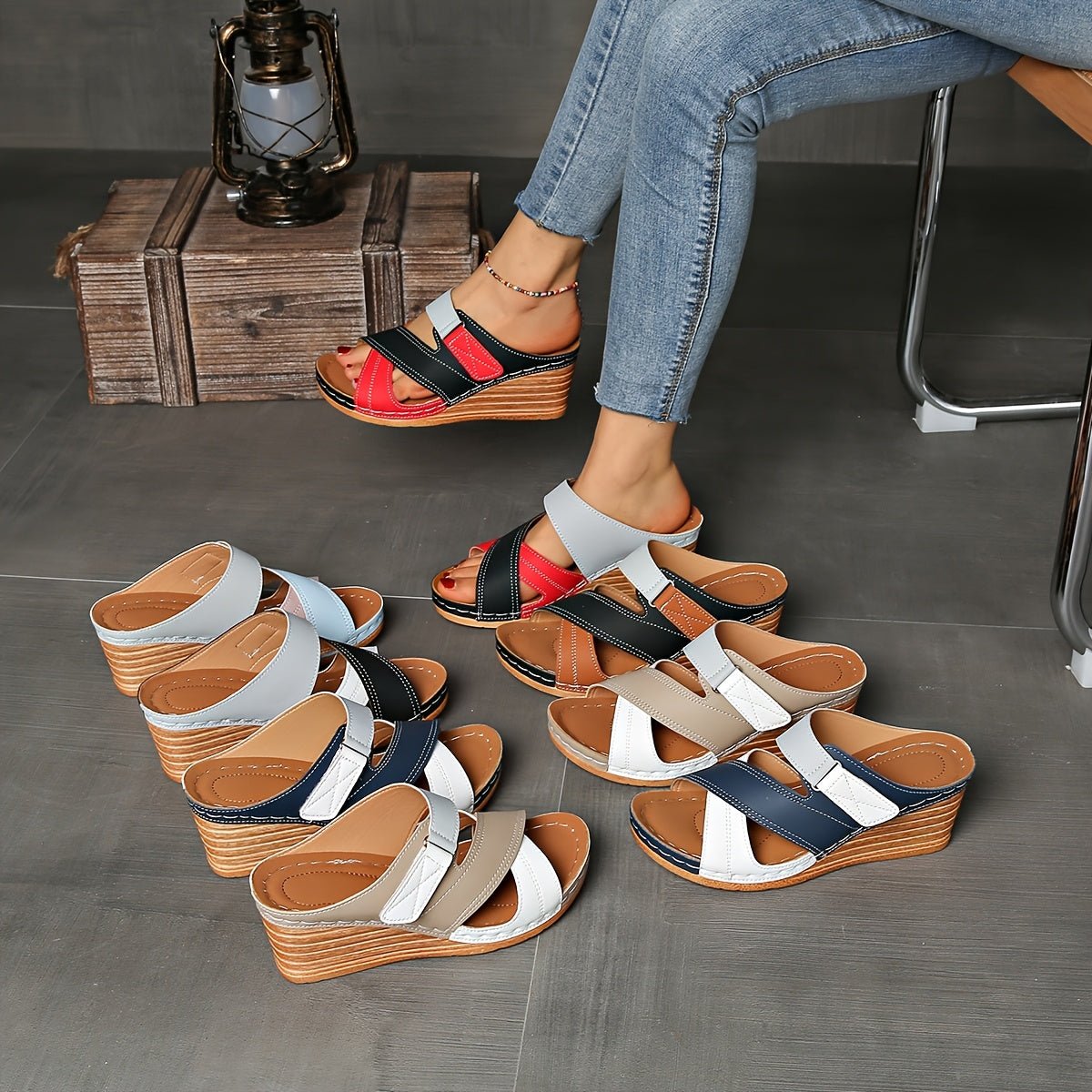 Sofia | Women's Wedge Slides