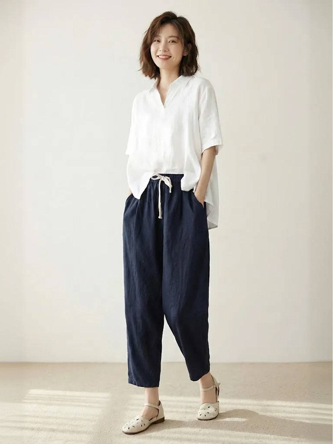 Dana | Women's Drawstring Relaxed Pants