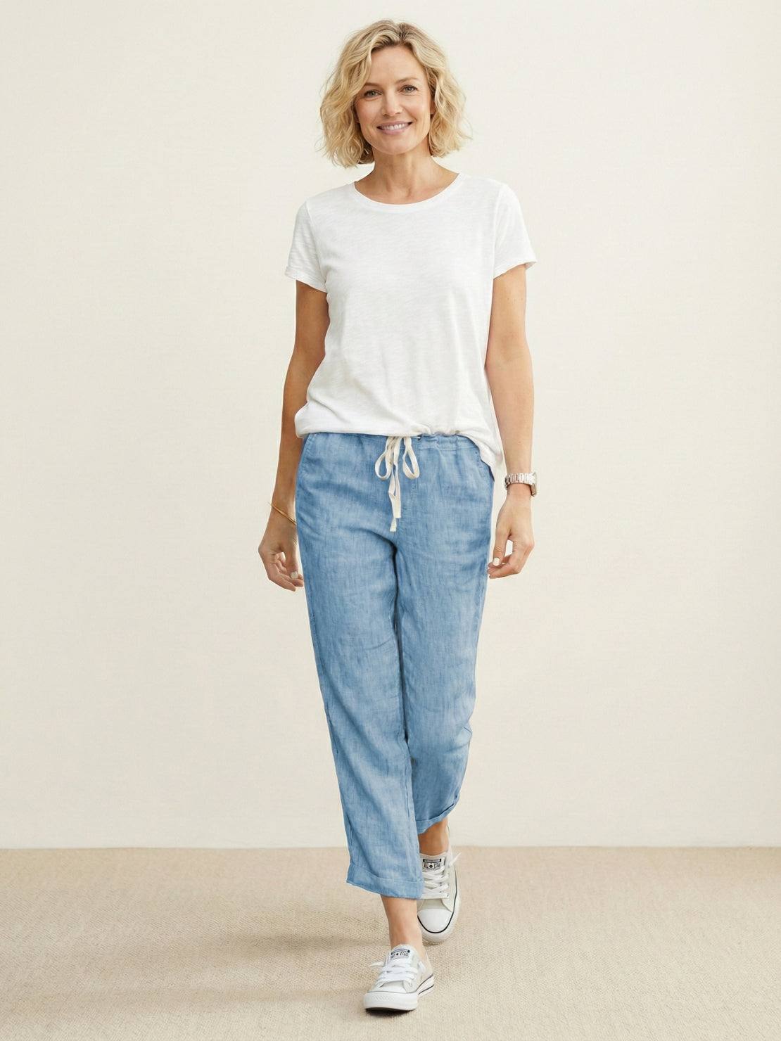 Dana | Women's Drawstring Relaxed Pants