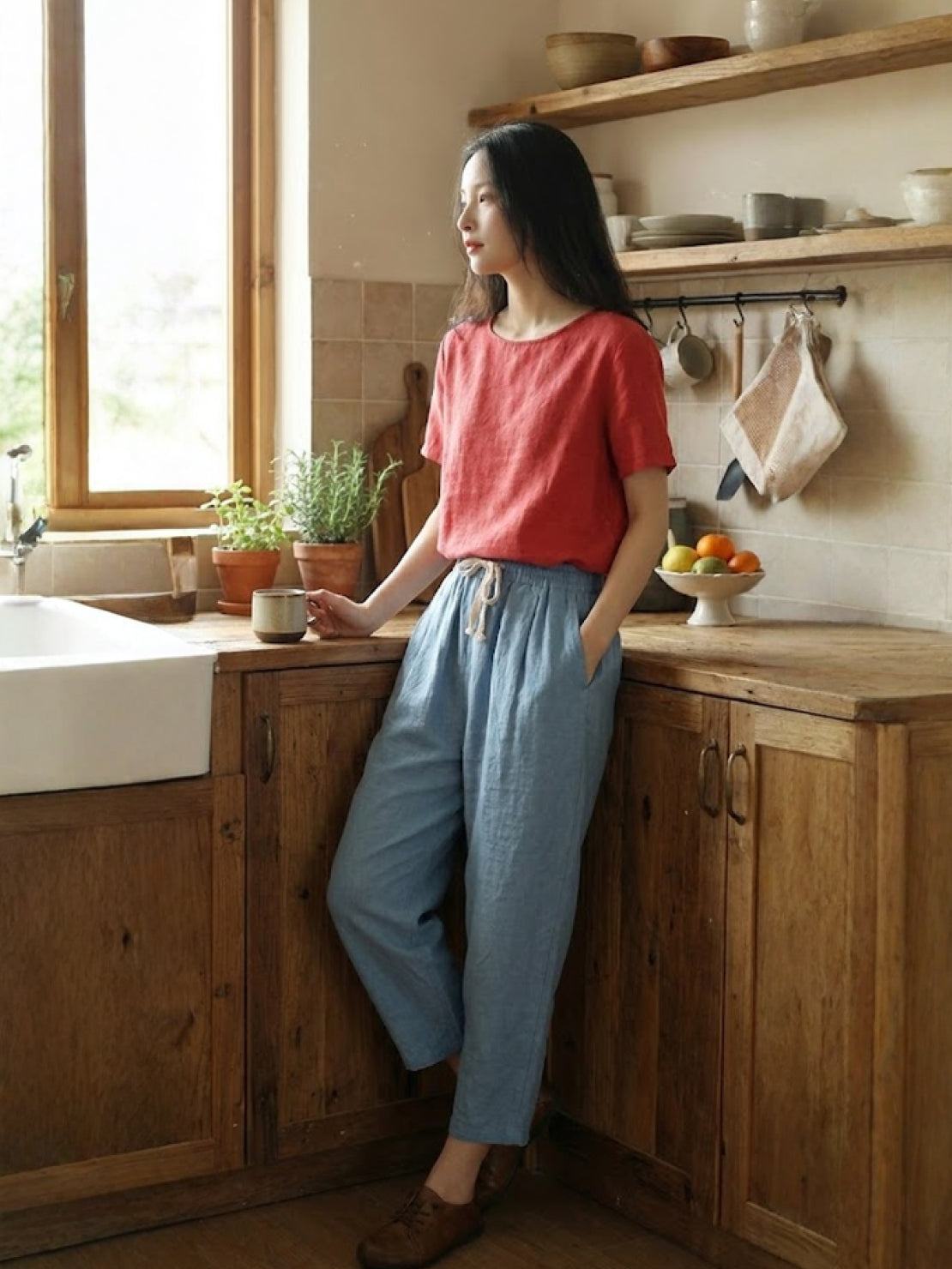 Dana | Women's Drawstring Relaxed Pants