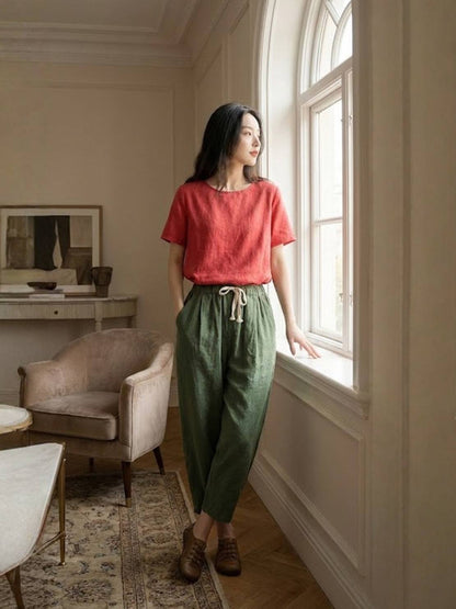 Dana | Women's Drawstring Relaxed Pants