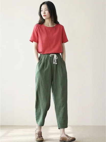 Dana | Women's Drawstring Relaxed Pants