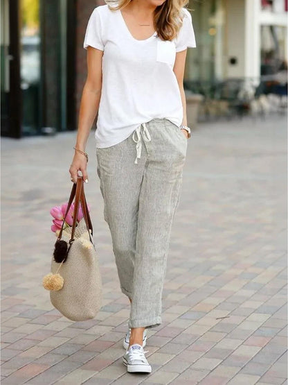 Dana | Women's Drawstring Relaxed Pants