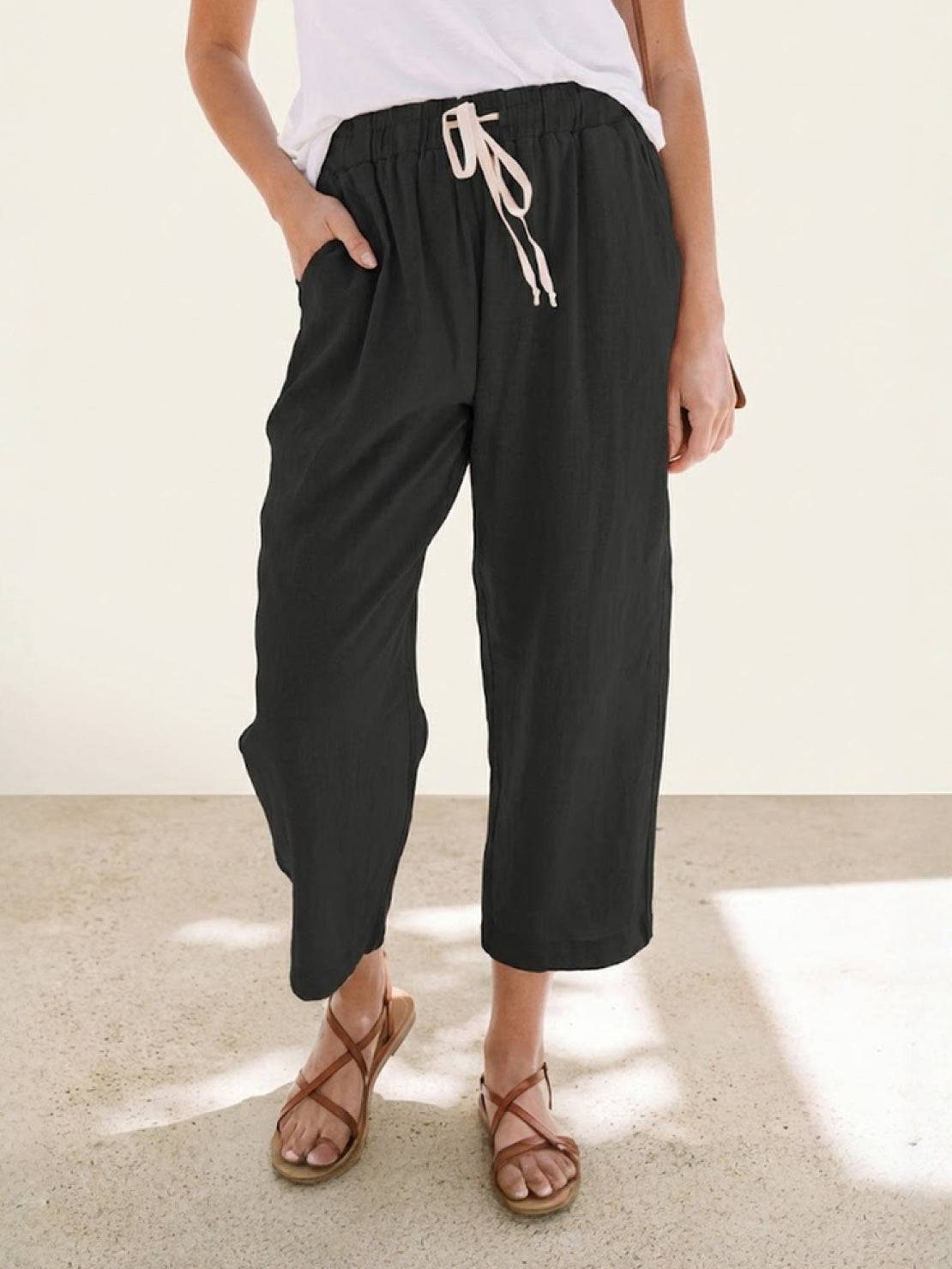 Dana | Women's Drawstring Relaxed Pants