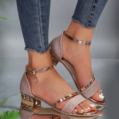 Stella | Women's Ankle Strap Block Heel Sandals