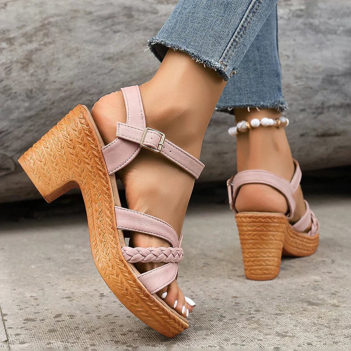 Stella | Women's Braided Platform Sandal