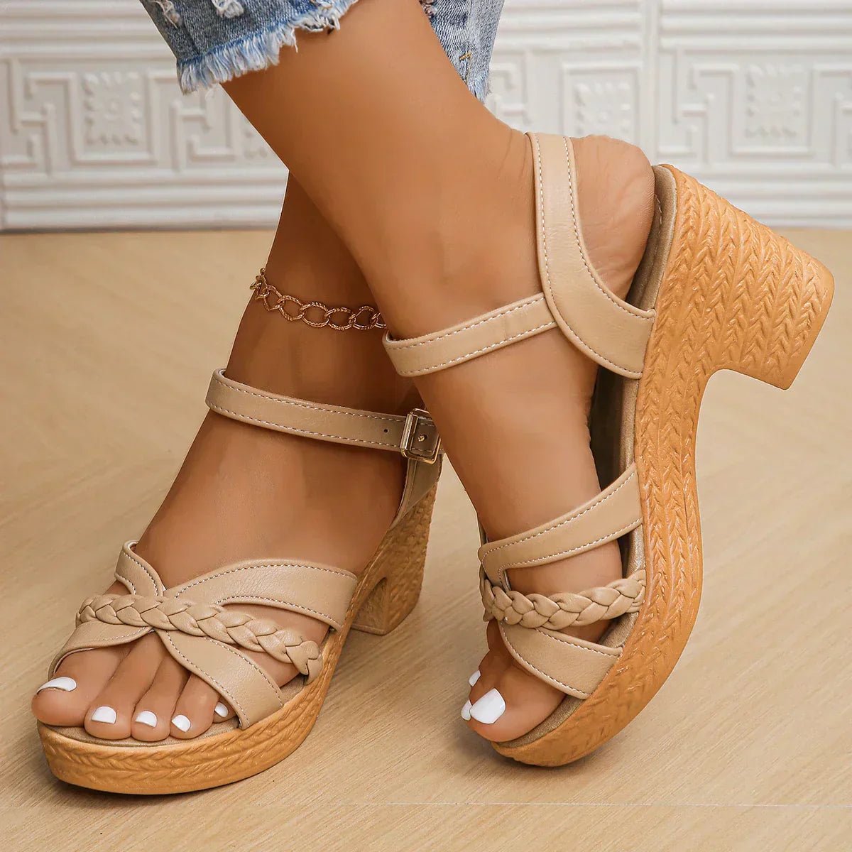 Stella | Women's Braided Platform Sandal