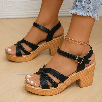 Stella | Women's Braided Platform Sandal