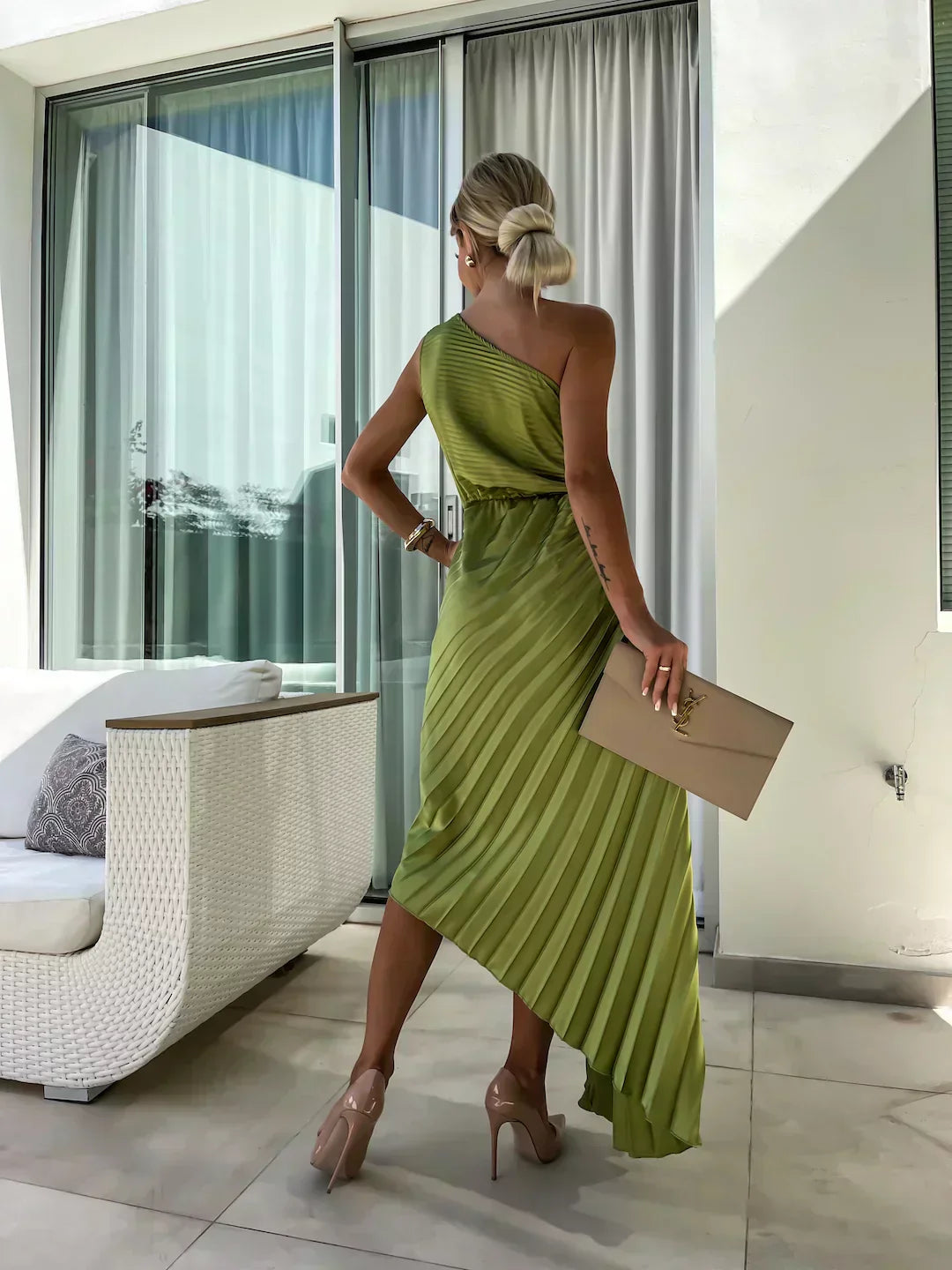 Aurora | Women's Wedding Guest Botanical Dress for Garden Wedding