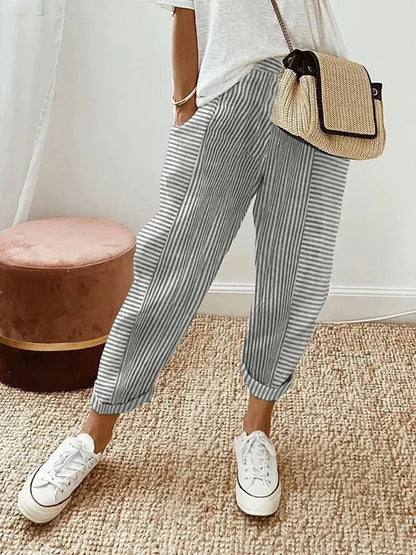 Helen | Striped Pants
