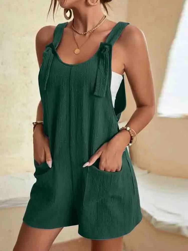 Amanda | Women's Relaxed Romper Shorts with Pockets