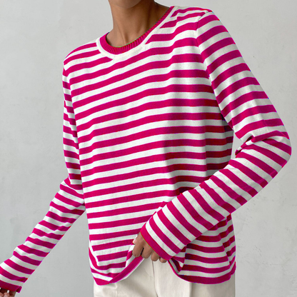 Avery | Refined Striped Summer T-Shirt