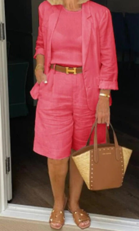 Lauren | Women's Blazer & Bermuda Shorts Two-Piece Suit Set