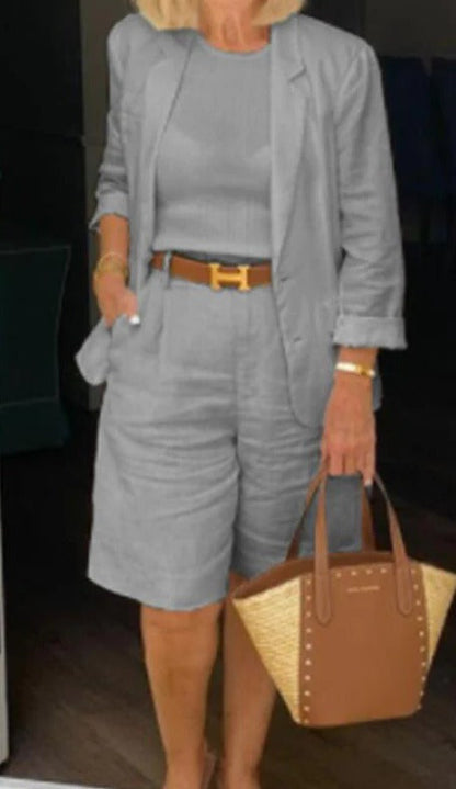 Lauren | Women's Blazer & Bermuda Shorts Two-Piece Suit Set
