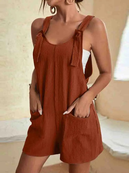 Amanda | Women's Relaxed Romper Shorts with Pockets
