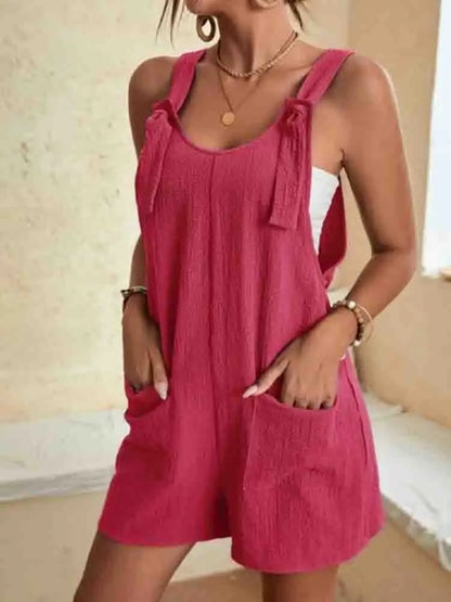 Amanda | Women's Relaxed Romper Shorts with Pockets