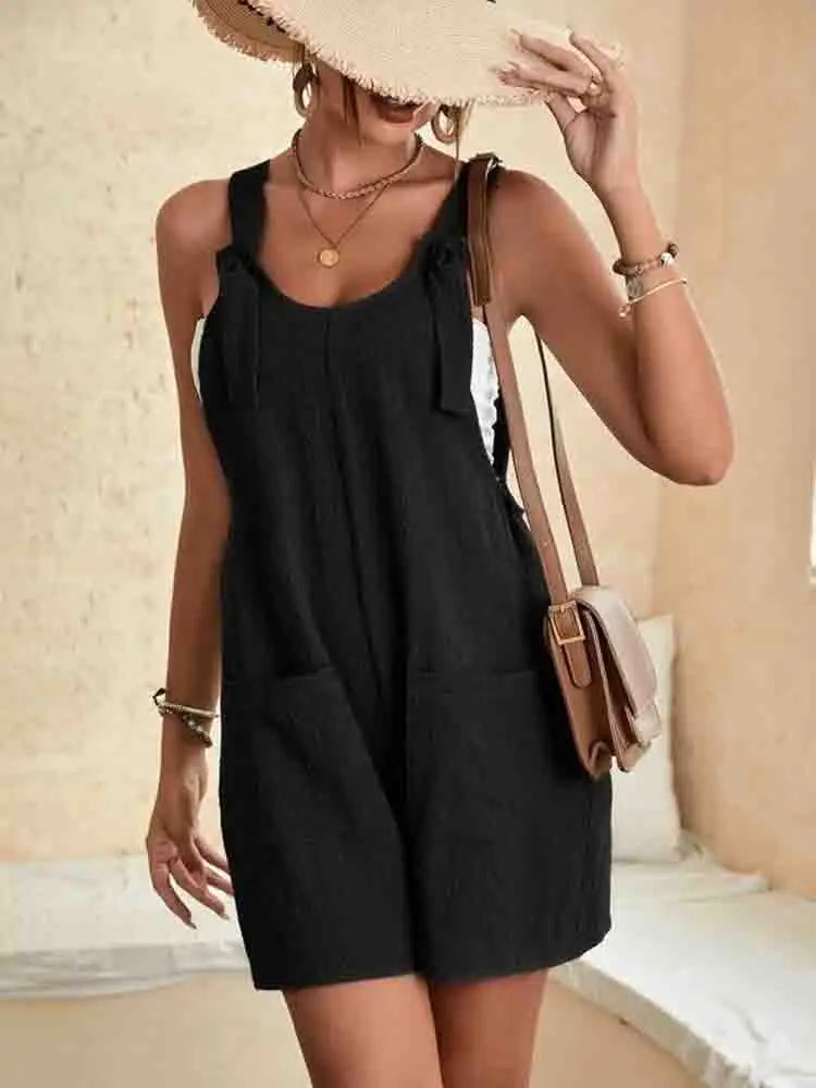 Amanda | Women's Relaxed Romper Shorts with Pockets