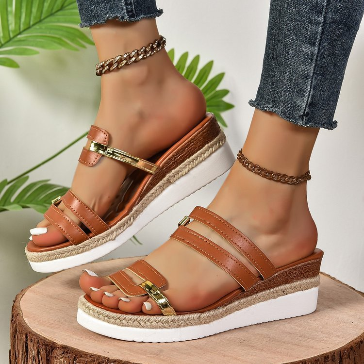 Camille | Women's Rhinestone Platform Sandals