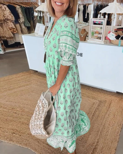 Melody | Bohemian Midi Tassel Dress