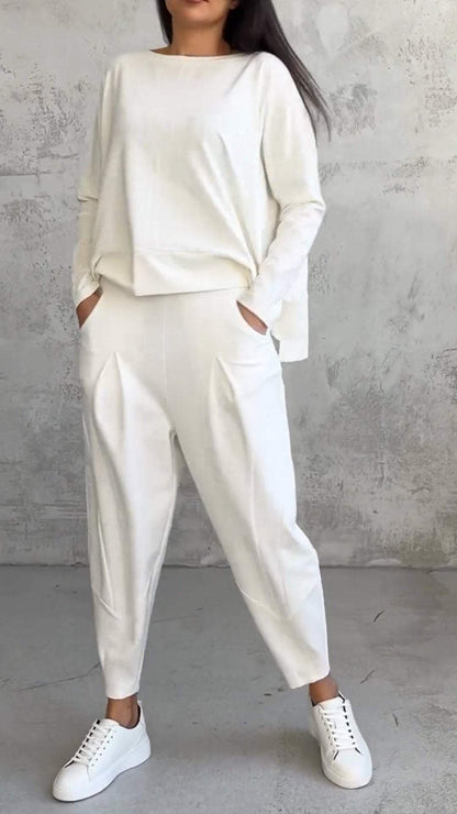 Carol | Women's 2 Piece Lounge Set Long Sleeve Top and Pants