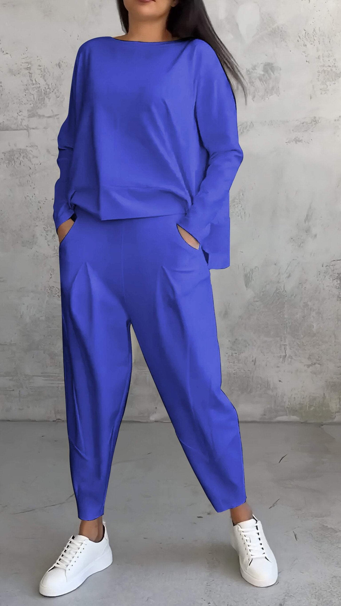 Carol | Women's 2 Piece Lounge Set Long Sleeve Top and Pants