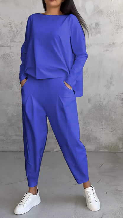 Carol | Women's 2 Piece Lounge Set Long Sleeve Top and Pants