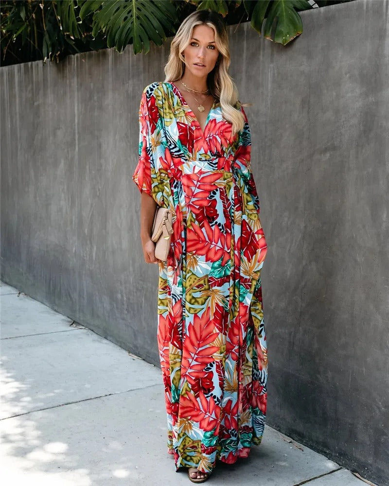Elena | Women's Wedding Guest Wrap Maxi Dress