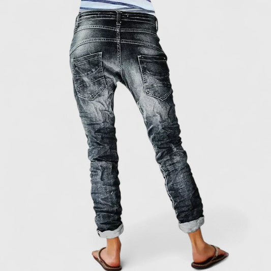 Maria | Women's Distressed Wide Leg Jeans