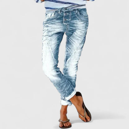 Maria | Women's Distressed Wide Leg Jeans