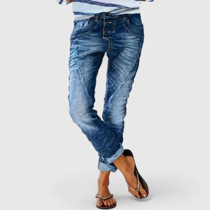 Maria | Women's Distressed Wide Leg Jeans