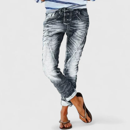 Maria | Women's Distressed Wide Leg Jeans