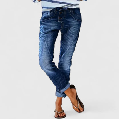 Maria | Women's Distressed Wide Leg Jeans