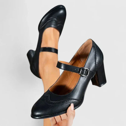 Carol | Women's Mary Jane Block Heel Shoes