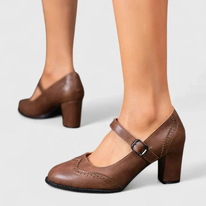 Carol | Women's Mary Jane Block Heel Shoes