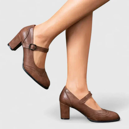 Carol | Women's Mary Jane Block Heel Shoes