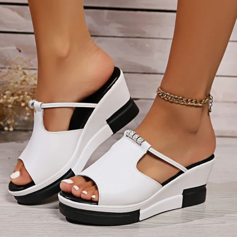 Fiona | Women's Platform T-Bar Sandals