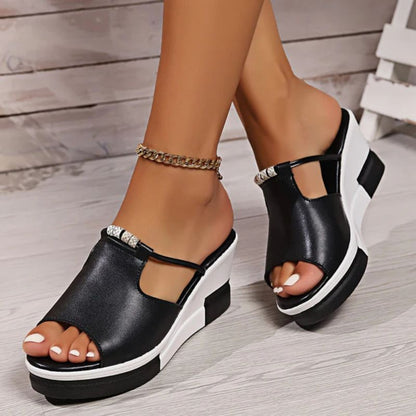 Fiona | Women's Platform T-Bar Sandals