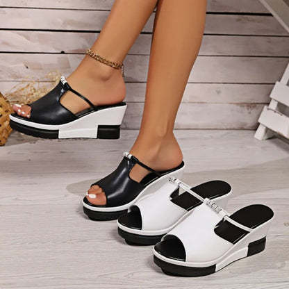 Fiona | Women's Platform T-Bar Sandals