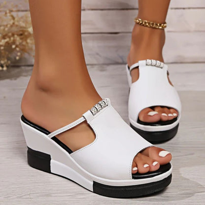 Fiona | Women's Platform T-Bar Sandals
