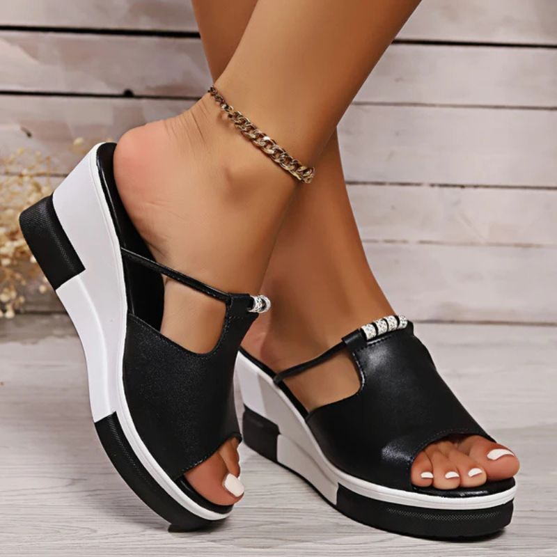 Fiona | Women's Platform T-Bar Sandals