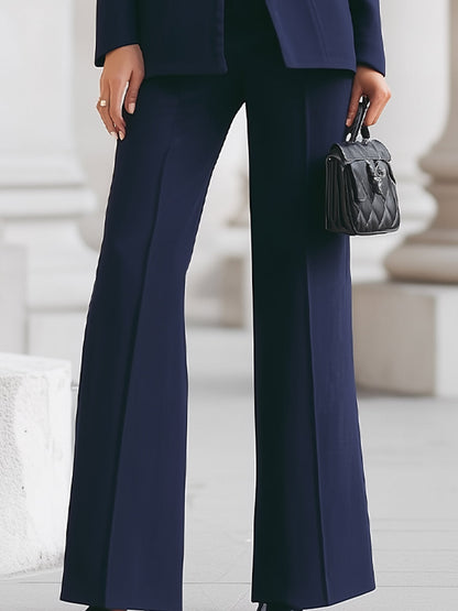 Lisa | Women's Navy Blazer Pants Set