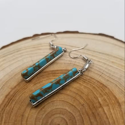 Brooke | Retro Turquoise Earrings
