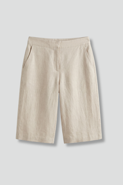 Naomi | Women's High Waisted Knee Length Shorts