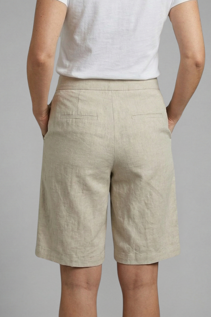 Naomi | Women's High Waisted Knee Length Shorts